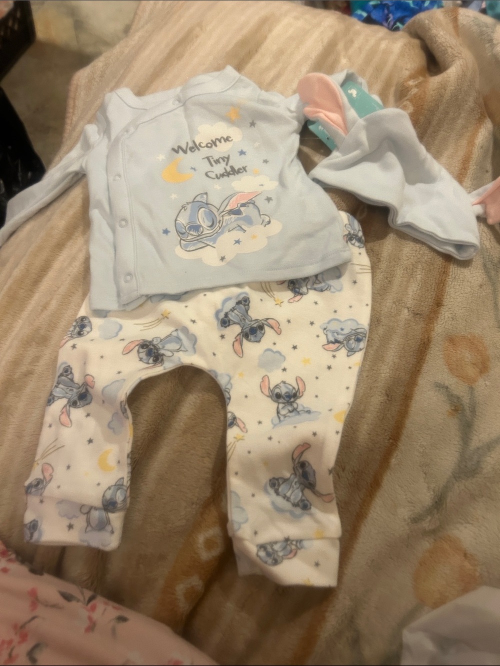 NWT Sz 3/6 mths stitch Pantset 3 pc